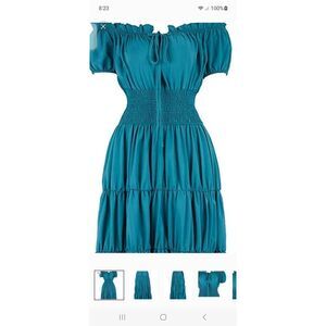 New Large Haorugut Renaissance Medieval Irish Victorian Style Maxi Dress NWT